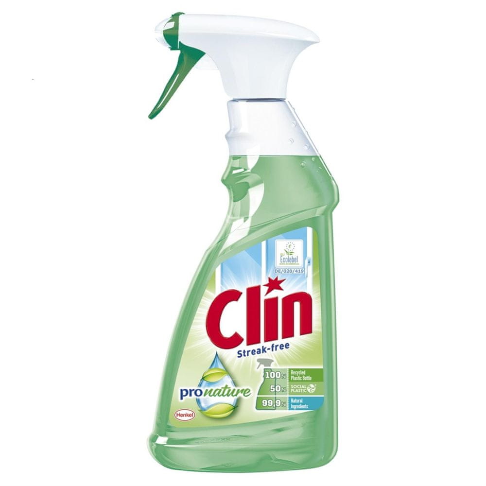 Clin Čistiaci prostriedok na umývanie okien Pro Nature - 500 ml